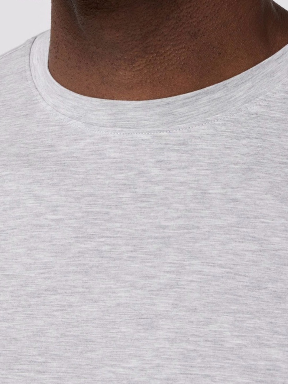 Mizzen Main Knox Heather Light Gray Tee Shirt - Picture 4 of 5